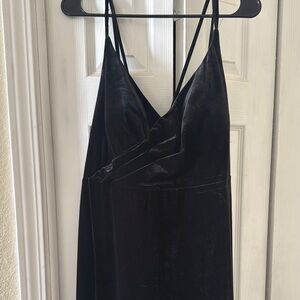Azazie Black Bridesmaid Dress with Spaghetti Straps